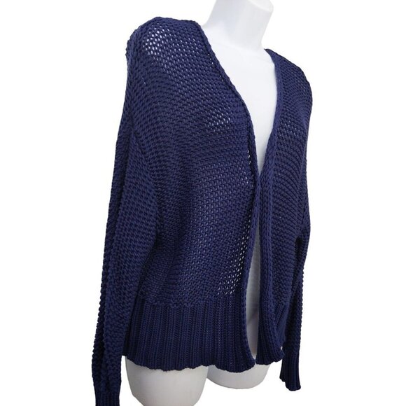 Aerie  Women's Blue cardigan open knit open front long sleeve Size XS - Picture 3 of 8